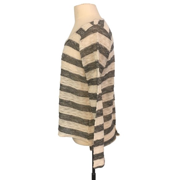 Maurices Womens Black White Striped Pullover Light Sweater, XL - Picture 7 of 10